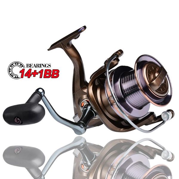 

baitcasting reels 14+1bb series fishing reel 4.0:1 anti-corrosion spinning max power carp saltwater fish sea trolling