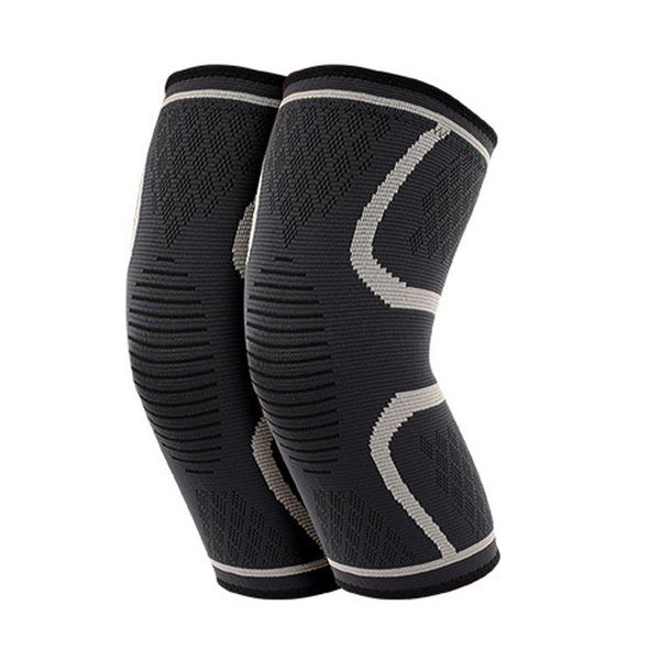 

fitness running cycling knee pad support braces elastic nylon sport compression sleeve for basketball volleyball elbow & pads, Black;gray