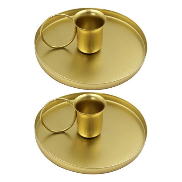 

candle holders 2pcs tea cup holder crafts dining table decorative iron candlesticks