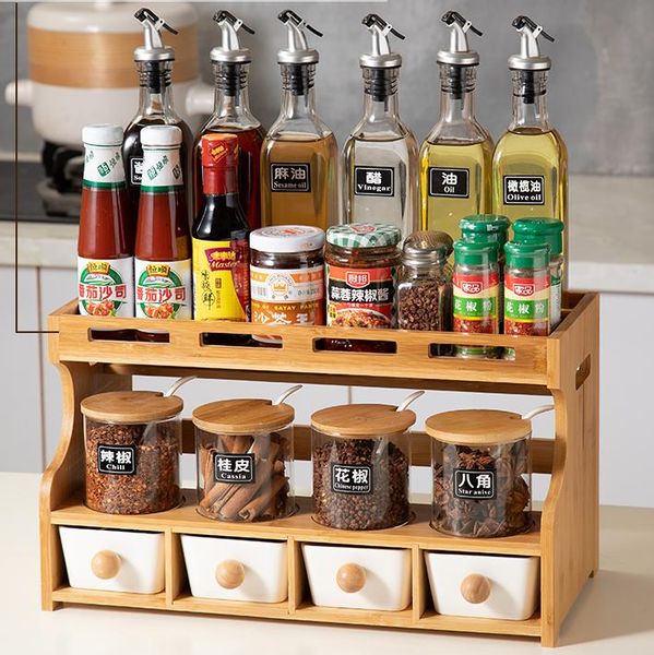 

storage bottles & jars household leak proof glass oil bottle seasoning set european handmade ceramics kitchen supplies containers