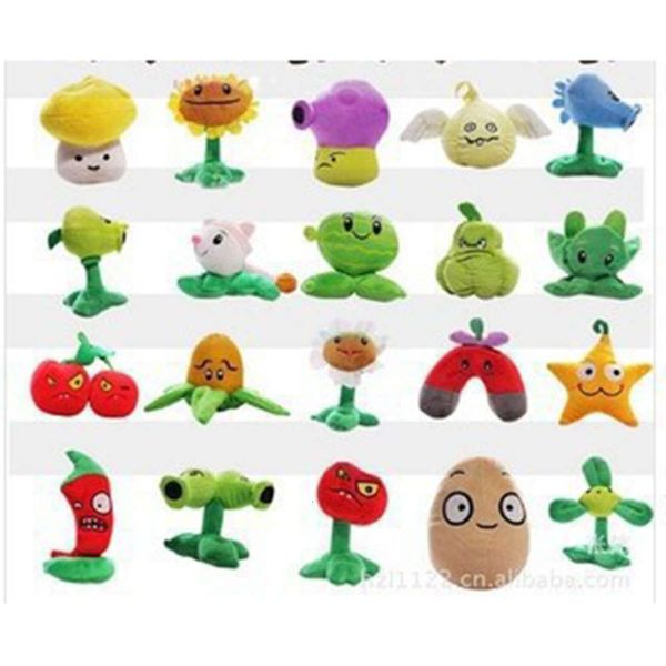 

plant vs zombie dolls sunflower plush toys plant, Blue
