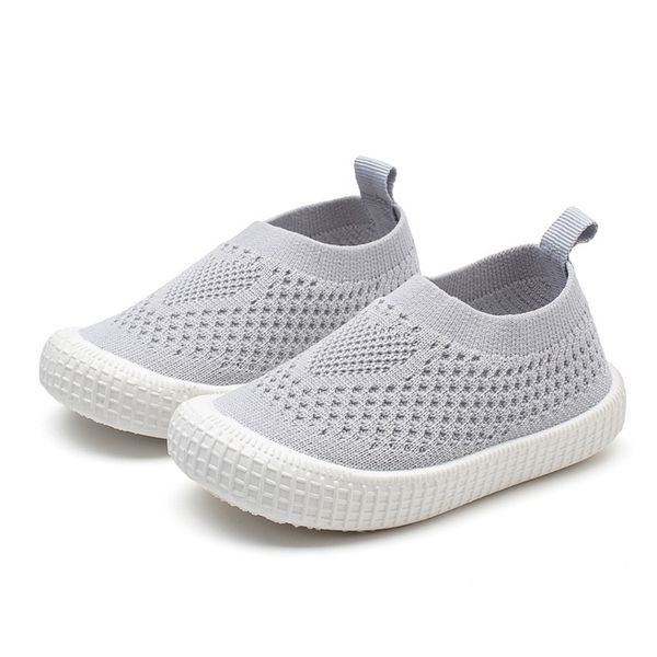 

children casual shoes kids sneakers candy soft stretch fabric breathable slip-on sports shoes for boys girls fashion 211025, Black