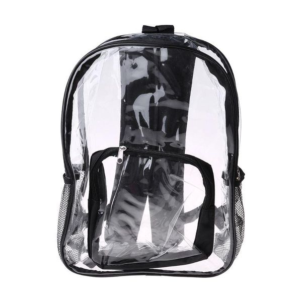 

fashion women transparent pvc clear backpack travel shoulder bag school bookbags bags