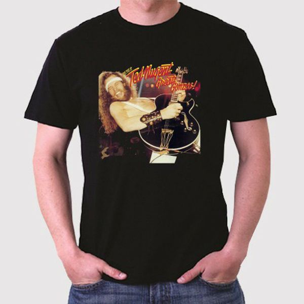 

new ted nugent the of great gonzos men's black t-shirt size s to 3xl, White;black