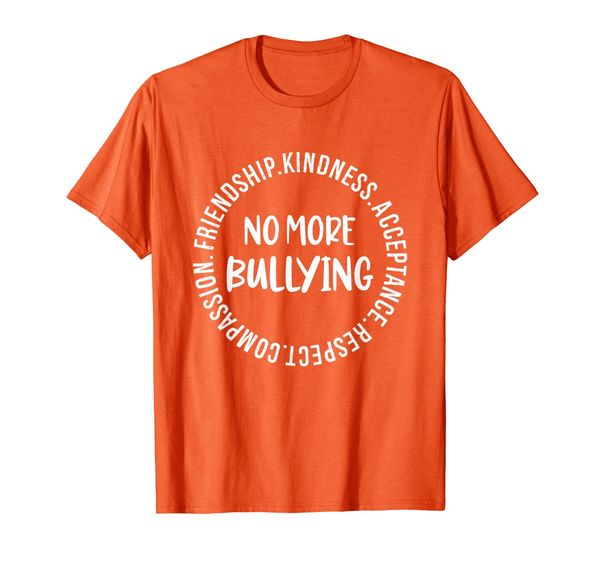 

no more bullying tee acceptance kindness and friendship t-shirt, White;black