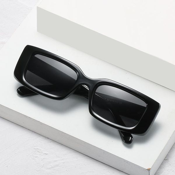 

sunglasses designer small size large frame rectangular women fashion, White;black
