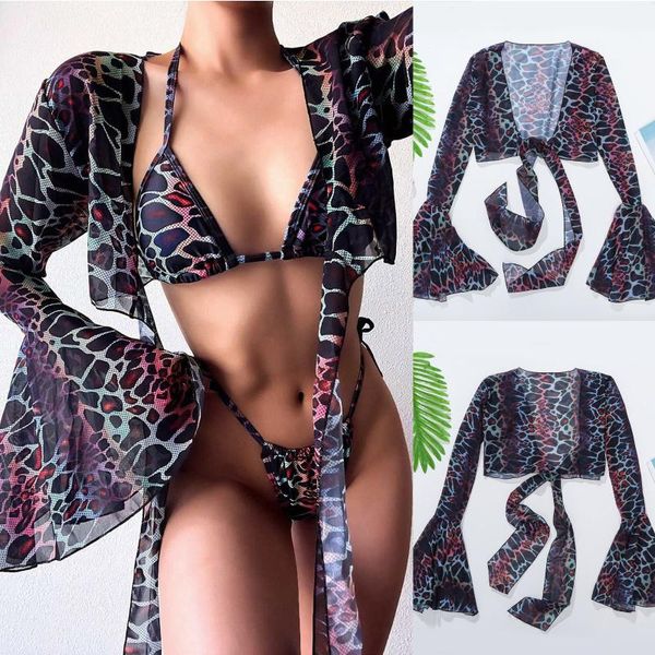 

leopard print swimsuit hoodie women swimwear monokini long sleeve printed bathing suit surfing bodysuit swim wear beach women's, White;black
