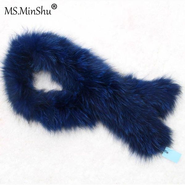 

scarves ms.minshu knit fur scarf soft plush hand knitted women winter long hair both sides with, Blue;gray