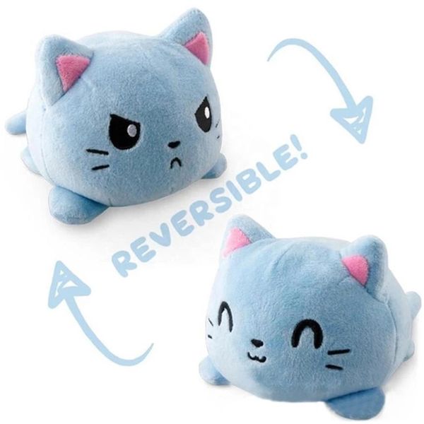 

soft reversible flip cat pluche woonaccessoires cute animal pop children gifts baby companion knuffel