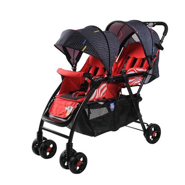 

twin baby stroller lightweight two-way folding simple sitting and lying children born bb strollers#