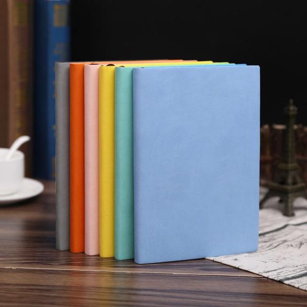 

sketchbook notebook office school supply giftdiary for drawing painting graffiti soft cover black paper sketch book notepads, Purple;pink