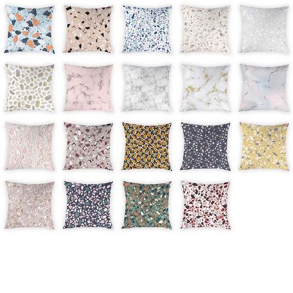 

cushion/decorative pillow printing cushion cover geometric pattern cases sofa bedroom decorative covers peach skin home decor 45