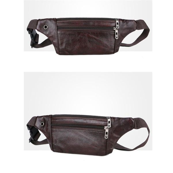 

brand fashion men pu leather waist packs organizer travel pack necessity belt mobile phone bag bags