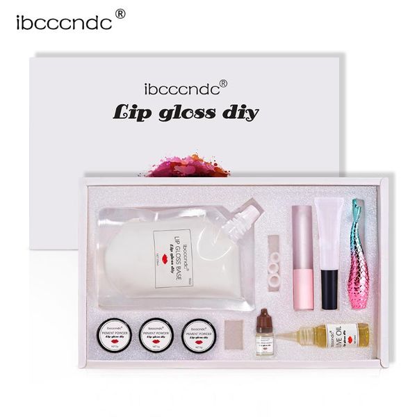 

lip gloss matte diy set malipgloss base pigment powder natural fragrance essence tools kit