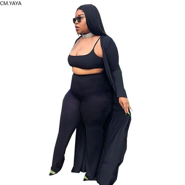

two piece dress xl-5xl winter women's set tracksuit sleeveless bra+ long sleeve cardigan +pants three suit night club wear yf1086, White