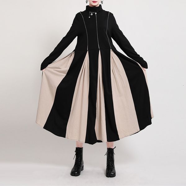

High fashion 2021 Casual female waist long sleeve party dress line, Black;gray