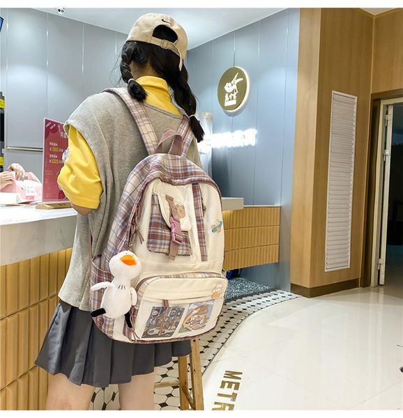 

backpack s3704 - leisure multi-function trend solid color large capacity