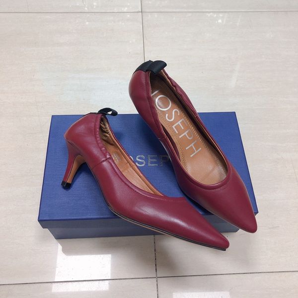 

luxury dress shoes nude sheep comfortable high heels with elastic band at back of the pointed end and shallow mouth women's work sho, Black