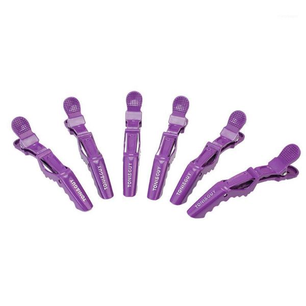 

hair clips wholesale- 6pcs professional sectioning prong hairdressing styling tool salon supply1