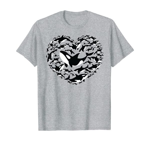 

Orca Killer Whale Heart Symbol for Whales Fans as Gifts T-Shirt, Mainly pictures