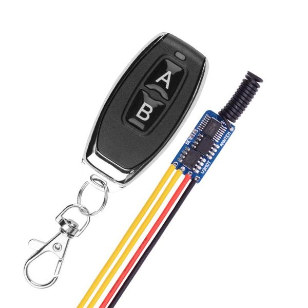 

smart home control wireless remote switch 433mhz rf transmitter receiver 3.7v 4.5v 9v 12v motor forward reverse steering controller module