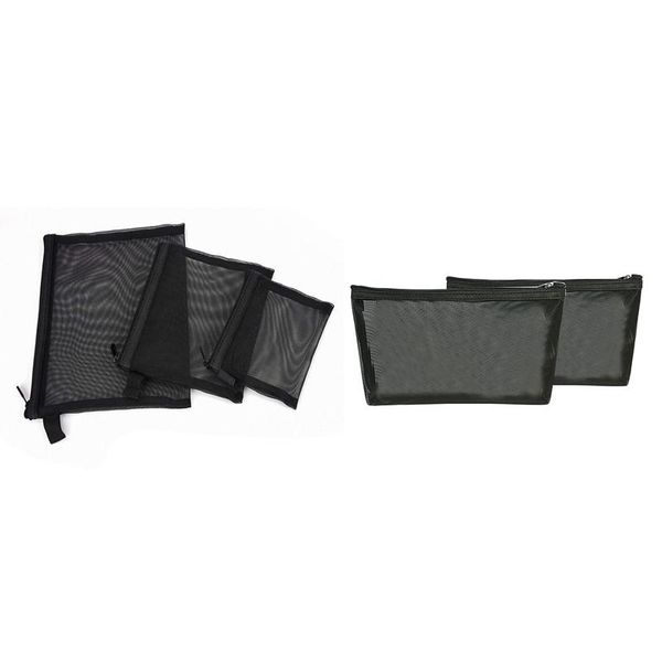 

cosmetic bags & cases 2 set beauty makeup accessories organizer women bag,nylon net