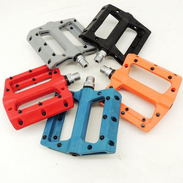 

bike pedals mountain high-strength nylon fiber bearing color track widened non-slip