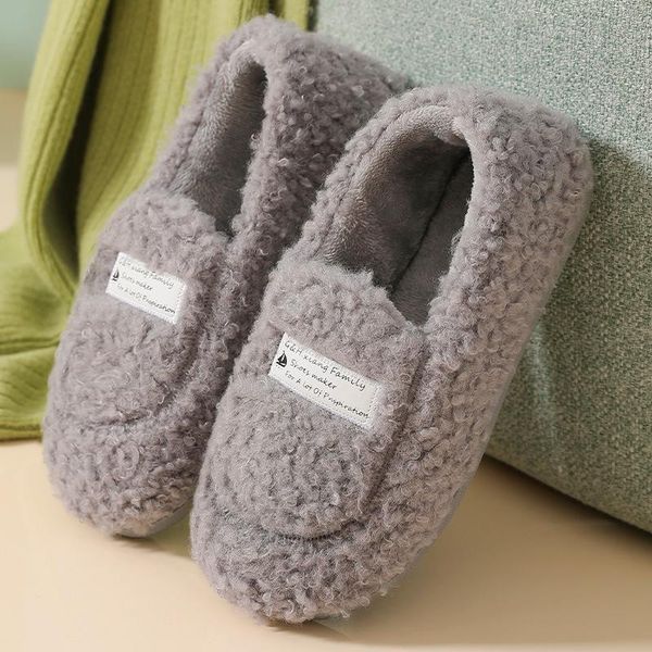 

slippers womens fluffy cute velvet plush house non slip platform casual winter for women soft designer, Black