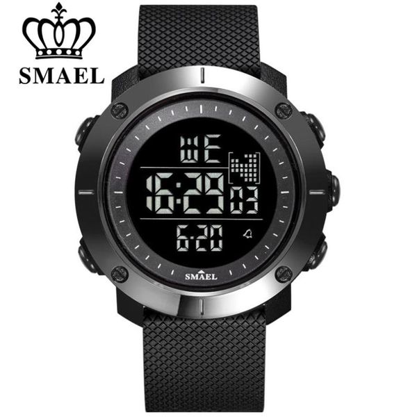 

wristwatches smael brand men's sport watches led digital watch men wrist black alarm countdown sfor relogio masculino, Slivery;brown