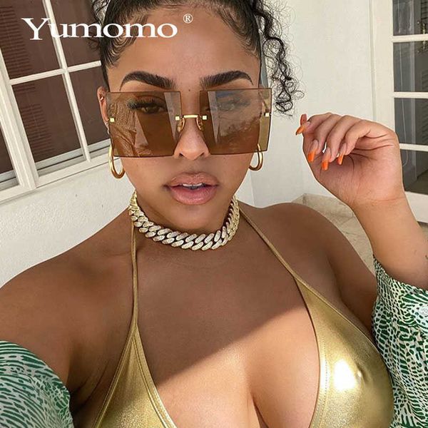 

sun glasses trendy oversized square glasses women personlity fashion red brown tinted color lens uv400 retro ladies, White;black