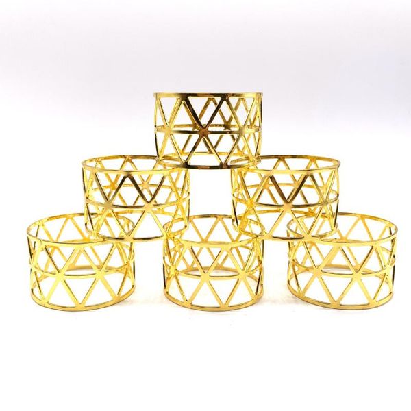 

napkin rings 12 x hollow ring buckle for home dinner wedding party decoration supply