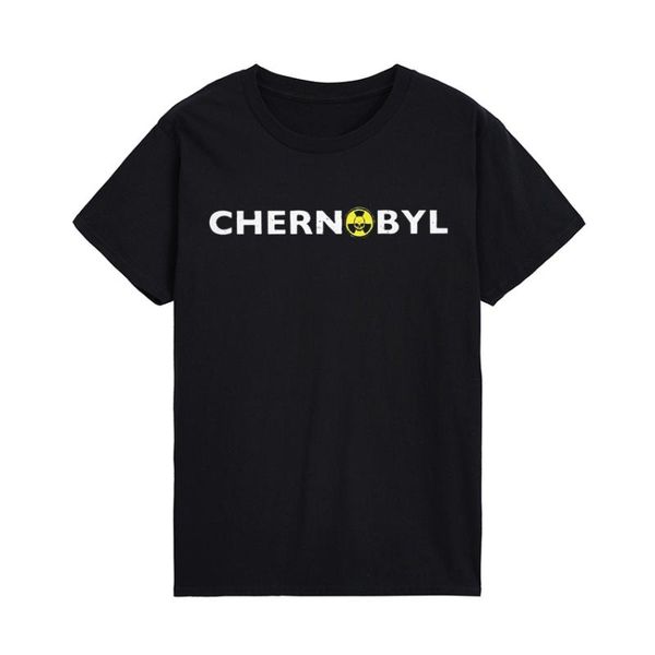 

men's t-shirts chernobyl nuclear radiation t shirt casual mens short sleeve cotton o-neck tee clothes gift, White;black