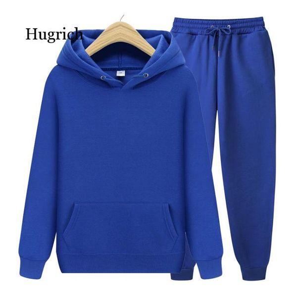 

men's sets hoodies+pants autumn winter hooded sweatshirt sweatpants fashion slim fit men set hoodie pant hip hop pullover hoody hoodies, Black