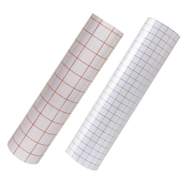 

window stickers 2pcs decals signs blue red grid transfer tape self-adhesive
