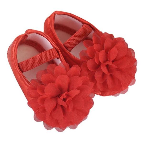 

first walkers toddler kid baby girl chiffon flower elastic band born walking shoes sports child a20