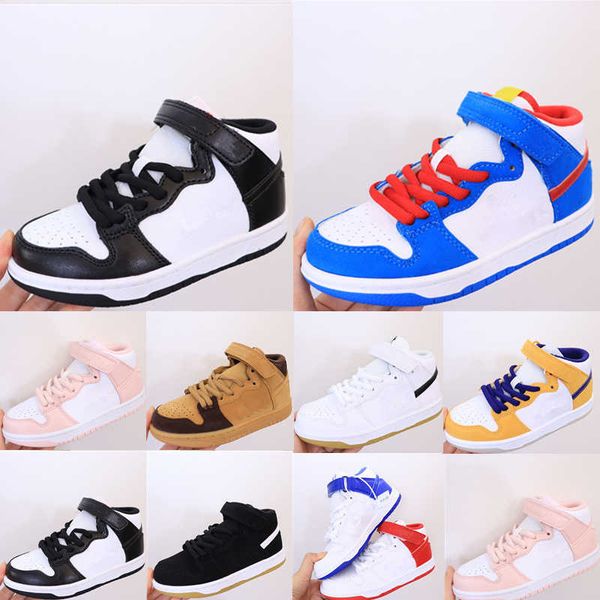 

dunks kids high tennis sneakers unc cut black casual baby childrens leather boy girl athletic children veneer laser orange dunksbs