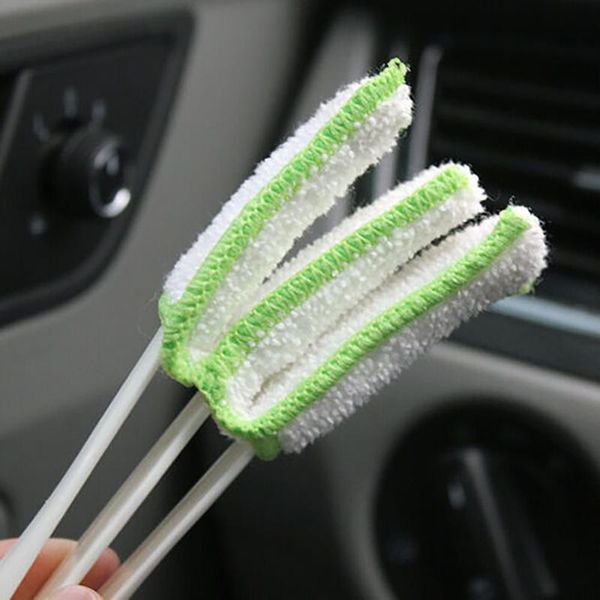 

pcs car cleaning brush auto blinds microfiber parts tool useful vent sponge