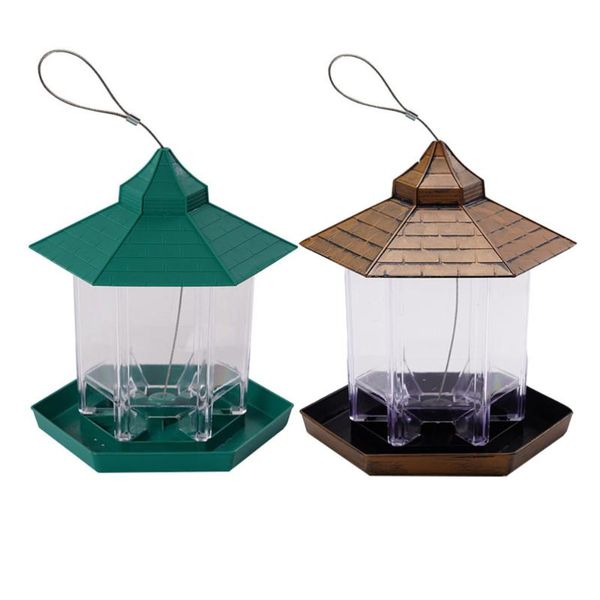 

hanging type bird feeder outdoor lazy people (golden+green) other supplies