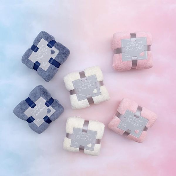 

towel coral telvet wedding gift water absorbent face