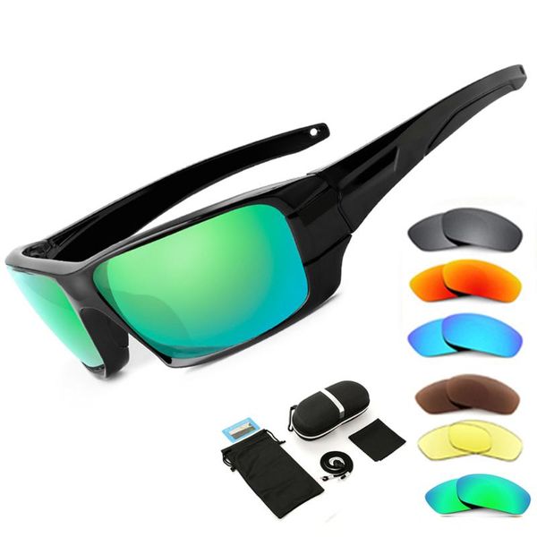 

outdoor eyewear cycling glasses mtb bicycle 6 lens sport sunglasses protection riding motorcycle bike sun