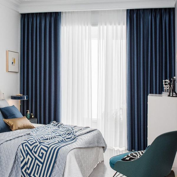 

curtain & drapes simple luxury blackout sound proof soundproof bedroom elegant curtains living room rideau salon home decoration di50cl
