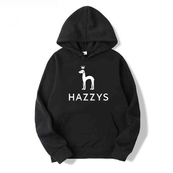 

2021 spring autumn eleganc hazzys print hoodies streetwear men's warm pullover sweatshirt long sleeve fashion cl, Blue;black