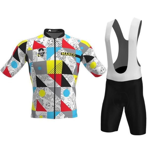 

racing sets slopline cycling jersey set summer personality clothing bib shorts kit tight mtb bicycle clothes ropa maillo hombre ciclismo, Black;blue