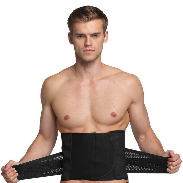 

men's body shapers men slimming belt tummy shaper modeling strap corset waist trainer sweat cincher shapewear, Black;brown