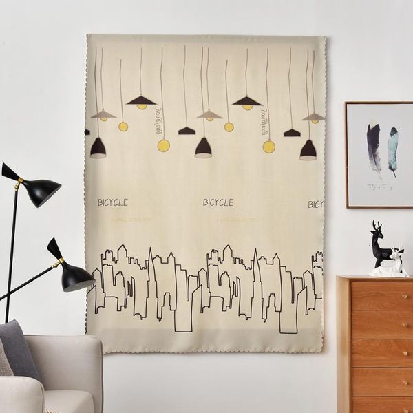 

curtain & drapes blackout curtains punch-easy install short for living room bedroom window treatments home