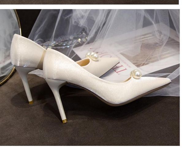 

women's shoes spring and autumn high fine heel pointed end @k56, Black
