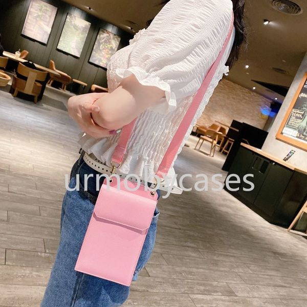

crossbody phone pouch for iphone 12 pro max leather shoulder bags small wallet card pocket suitable for most phones