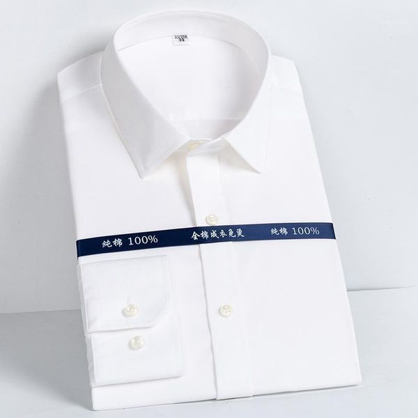 

men's dress shirts high grade dp ready to wear no iron pure cotton business white shirt, White;black