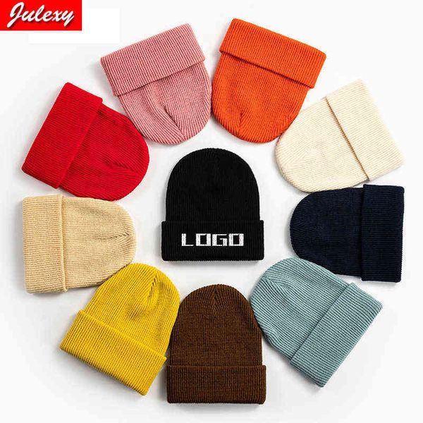 

new fashion men's beanie winter knit hat boy skullcap sailor cap cuffs retro navy short hat solid color autumn warm cap y21111, Blue;gray