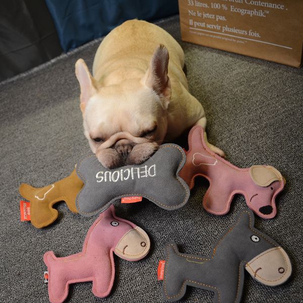 

cowhide straight toy fashion voice big small dog bite resistant molars pet products